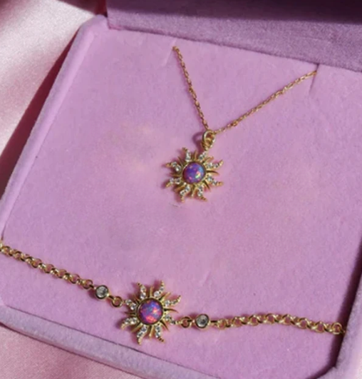 Rapunzel Schmuckset aus 925er Silber – Verflochten