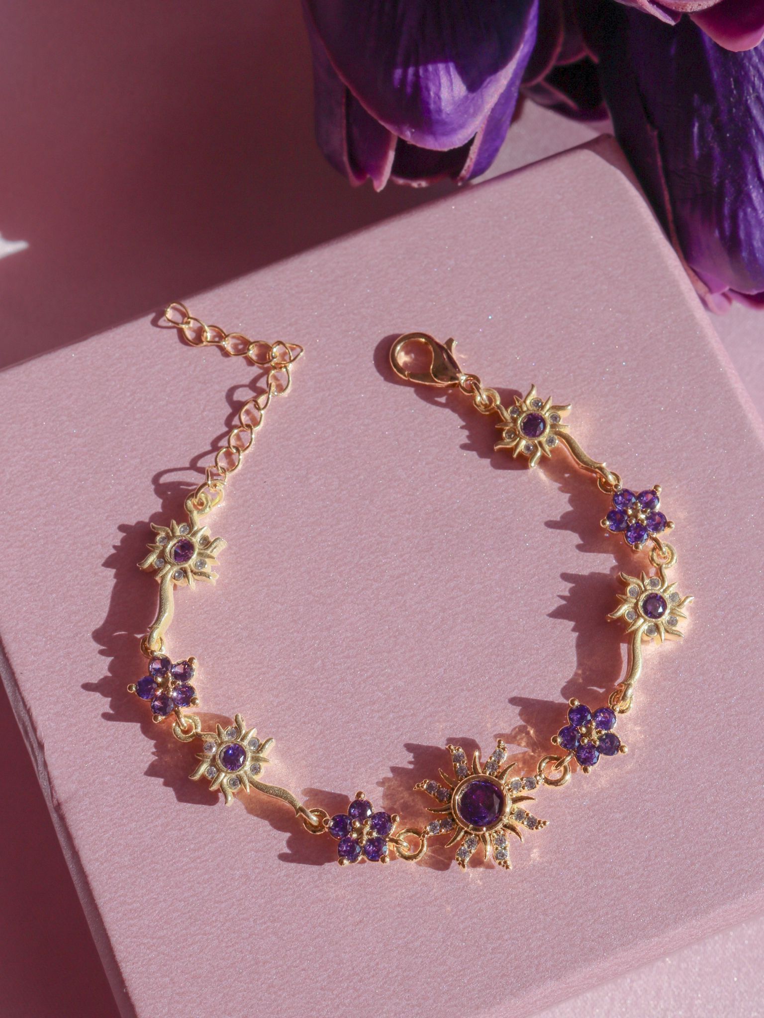 Rapunzel Gleam and Glow Sun Flower Bracelet