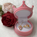 Set Anillo Collar Rapunzel Corona Rosa