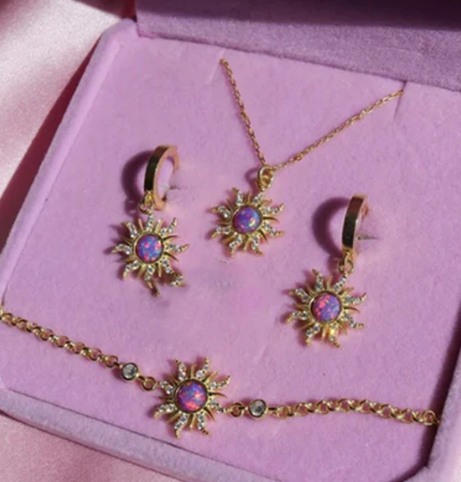 Rapunzel Schmuckset aus 925er Silber – Verflochten