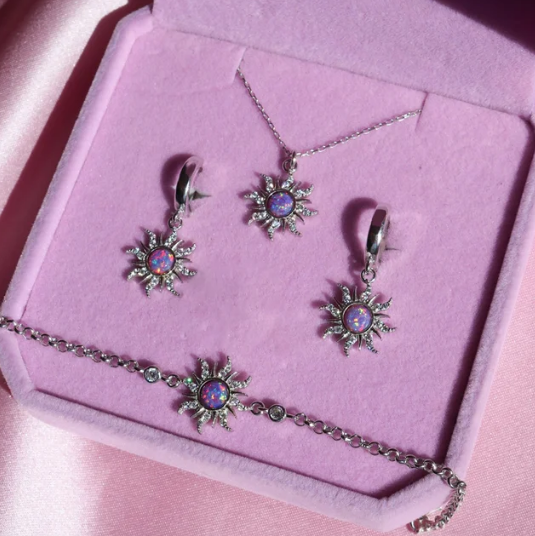 Rapunzel Schmuckset aus 925er Silber – Verflochten