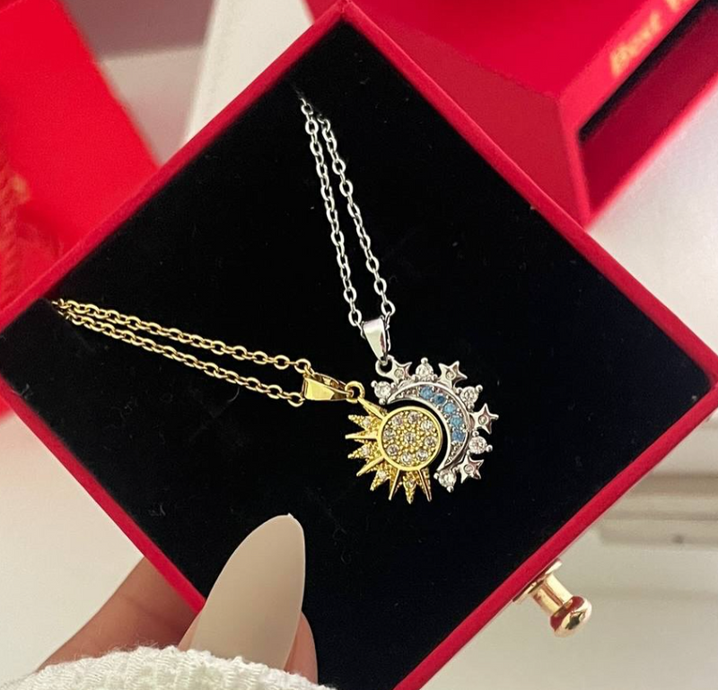 Collares Sol Y Luna Eclipse Pareja