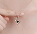Collar Corazon Te Amo En 100 Idiomas