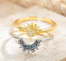 Anillos Sol Y Luna Eclipse Pareja