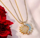 Collares Sol Y Luna Eclipse Pareja