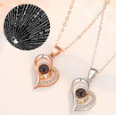 Collar Corazon Te Amo En 100 Idiomas