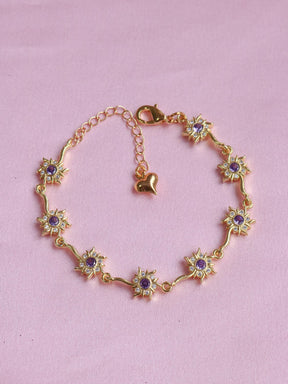 Rapunzel Sun Bracelet, Princess Jewelry, Purple Sun Bracelet