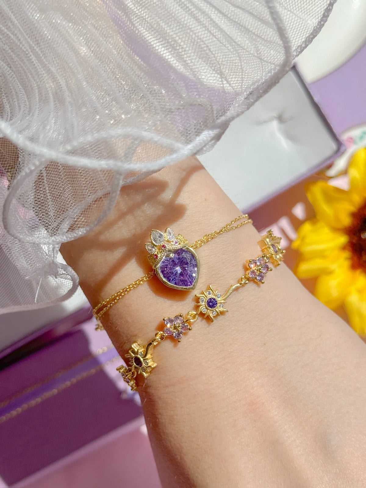 Rapunzel Crown Bracelet, Princess Jewelry, 925 Sterling Silver